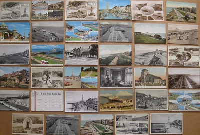 £12.50 • Buy HERNE BAY Kent, Job Lot Of 35x Old Postcards C1900-60s