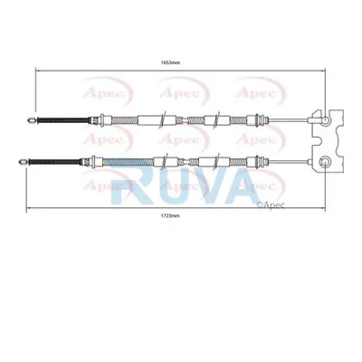 Fits Ford Escort 1.3 1.4 1.6 1.8 D TD Ruva Rear Hand Brake Cable 95AB2A603AE • $48.81