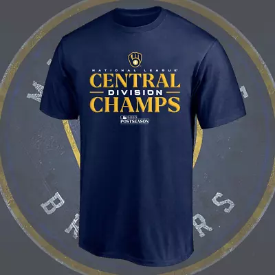 SALE!!! Milwaukee Brewers 2023 NL Central Division Champions Locker Room T Shirt • $19.99