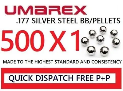 £3.95 • Buy UMAREX Bb Pellets Air Steel 177 BB Ammo Pellets Balls Metal 4.5mm Bb