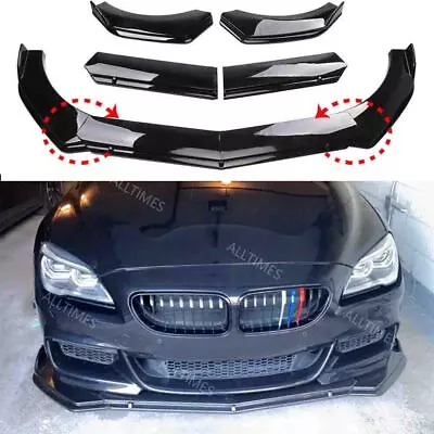 Universal For BMW Car Front Bumper Lip Splitter Spoiler Body Kit Glossy Black US • $52.95