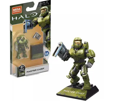 Halo Heroes Mega Construx Pro Builders Series 14 Master Chief Mini Figure GVP44 • $17.07