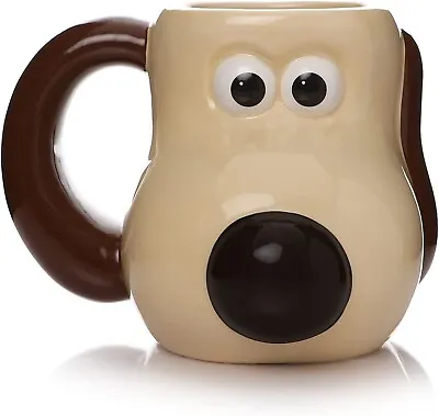 Gromit 3D Mug Aardman Wallace And Gromit Mug Brown • £14.99