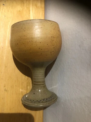 £22.50 • Buy A Vintage Guy Sydenham, Poole Pottery Studio Pottery, Goblet Or Chalice