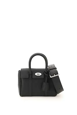 NEW Mulberry Bayswater Mini Bag RL7176 736 BLACK AUTHENTIC NWT • $960