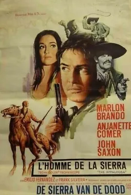 £41.62 • Buy APPALOOSA French Movie  POSTER  Marlon Brando Anjanette Comer John Saxon