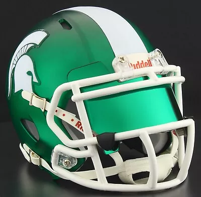 MICHIGAN STATE SPARTANS NCAA Riddell SPEED Authentic MINI Football Helmet • $48.99