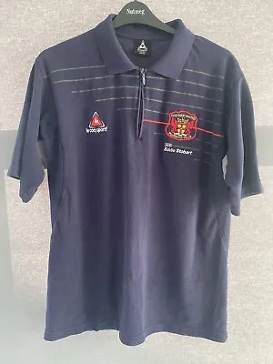 Carlisle United Football Club Le Coq Sportif Polo Shirt Navy Size Xxl • £20