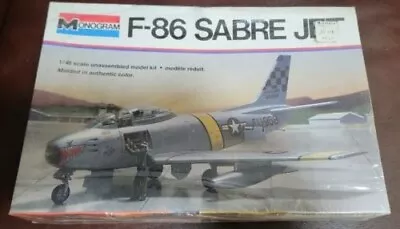Vintage Monogram 1/48 F-86 Sabre Jet Sealed New NIB 1976 #5402  • $19.99