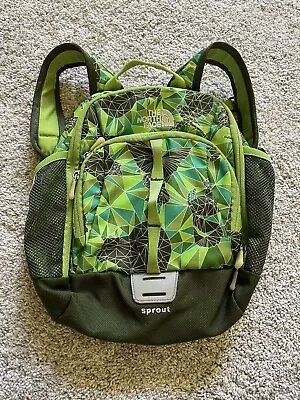 The North Face SPROUT Mini Backpack Youth Toddler Kids Hiking Green Animals #1 • $22.50