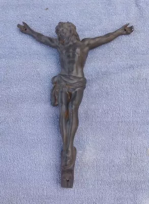 Antique Jesus Crucifix Pot Metal 7  Tall • $9.99