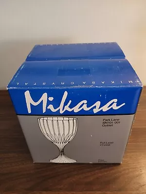 4 Mikasa Park Lane Iced Tea Water Goblets Crystal Stem Glasses Germany SN101/001 • $47.75