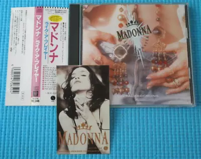 MADONNA CD Like A Prayer 1st Press W/Mini Sticker 1989 OOP Japan OBI 22P2-2650 • $14.99