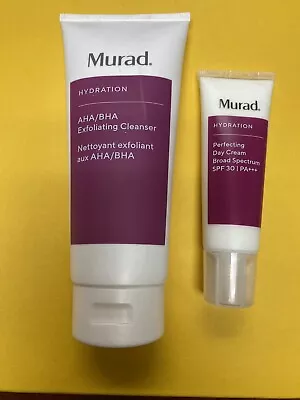 MURAD Hydration : AHA/BHA Cleanser And Perfecting Day Cream. New. No Box • $48