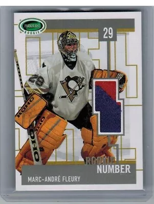 2003-04 Parkhurst Rookie Number RN-50 Marc-Andre Fleury /19 RARE • $110.84