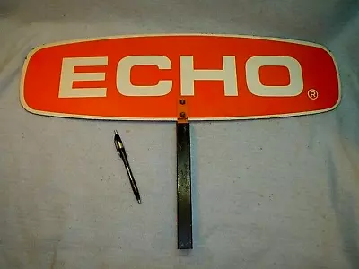 Vintage Echo Chainsaw Equipment Double Sided Dealership Post Sign • $68