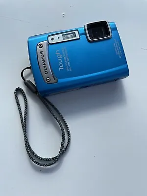 £75 • Buy Olympus Tough TG-320 14.0MP Digital Camera - Blue - Waterproof And Shockproof
