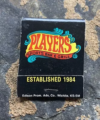 Players Sports Bar & Grill Matchbook. Wichita KS. Not Used • $15