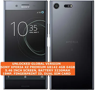 $508.08 • Buy SONY XPERIA XZ PREMIUM G8142 4gb 64gb Dual Sim 19mp Fingerprint 5.49  Android 4g
