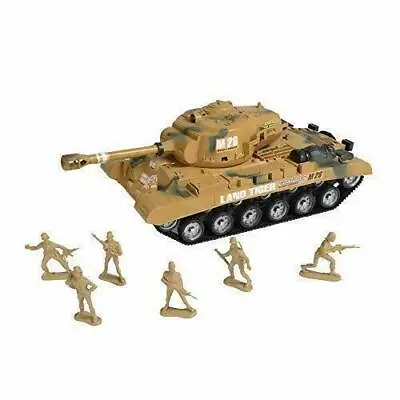 COMBAT ARMY TANK PLAYSET Military Base Soldier Children Toy Kids Christmas Gift  • £12.99