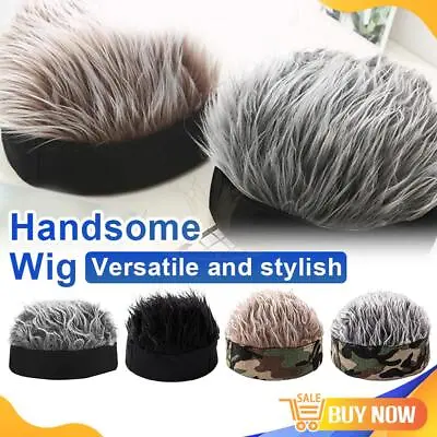 Wig Cap Men Women Hat Handsome Simulation Wig Short Hair Sun Visors C Goods • $5.91