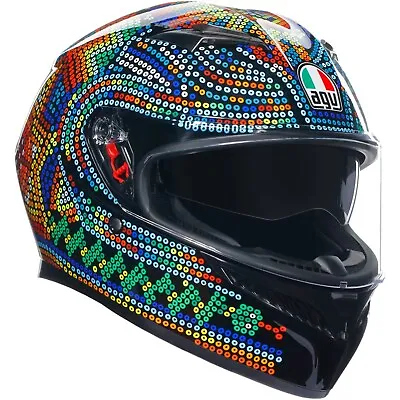 Motorcycle Helmet XL - AGV K3 Rossi Winter Test 2018 - Integral Helmet Sun Visor • $302.65