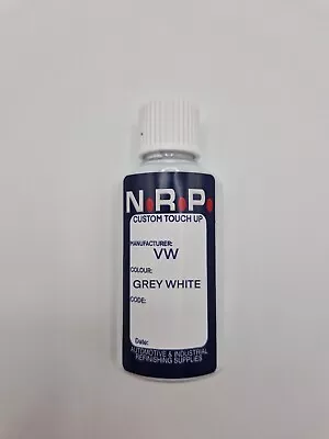 N.r.p Vw Grey White L902 R902 Paint Touch Up Kit 30ml Golf Transporter Caddy • £6.39