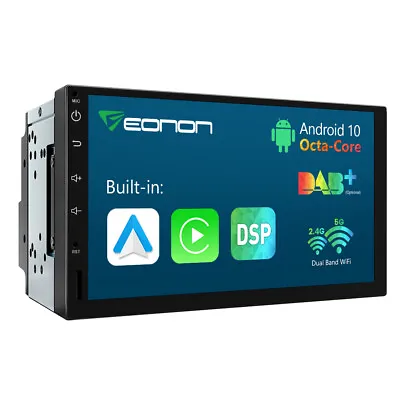 Q04SE Double 2Din 7  Android Auto 10 Car Stereo Radio GPS Navigation CarPlay DSP • $151