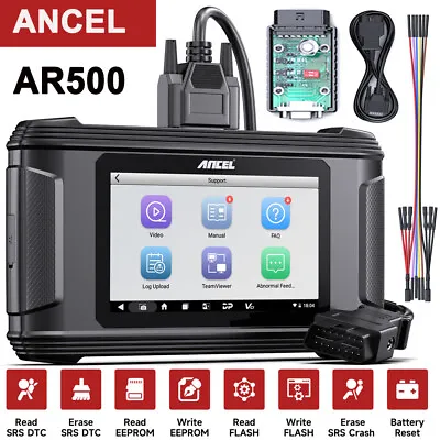 ANCEL AR500 Car SRS Fault Code Reader OBD2 Scanner Airbag Computer Repair Tool • £779.99