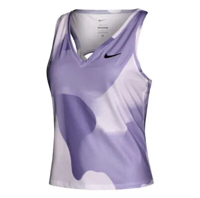 £34 • Buy Nike Court Victory Tennis Vest Tank - Violet/Indigo -  Small - S - DD8847-530