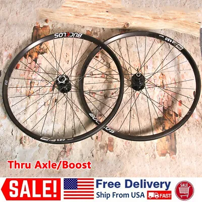 BUCKLOS 27.5/29 Inch XC/DH/MTB Bike Wheelset Aluminum Double Wall Rim Clincher​ • $202.95