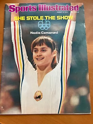 COLLECTORS SPORTS ILLUSTRATED MAGAZINE NADIA COMANECI August 2 1976! • $14.95