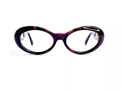 VTG Versace Brown Tortoise Thick Cat Eye Glasses Medusa Italy MOD 475A 52 18 140 • $152.60