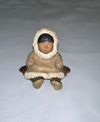 C. Alan Johnson Alaskan Inuit Eskimo Child Figurine Joey 1962 Boy • $29.99