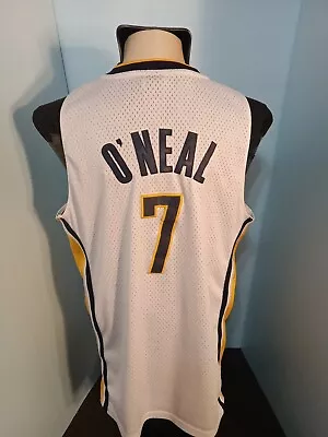 Indiana Pacers Jermaine O'neal #7 Reebok Jersey Mens Sz L Authentic Stitched  • $25