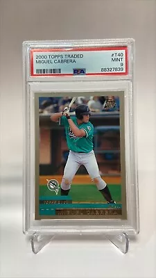 2000 Topps Traded Miguel Cabrera Rookie Card PSA 9 HOF • $51