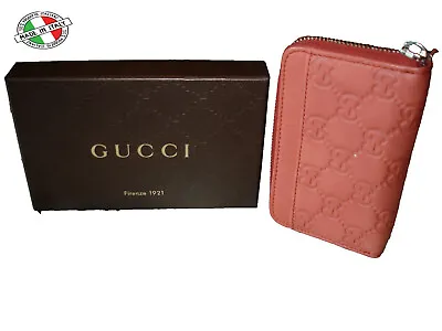 Gucci Coin Purse Wallet Guccissima Brown Leather 410 New Made In Italy Authentic • $209.96