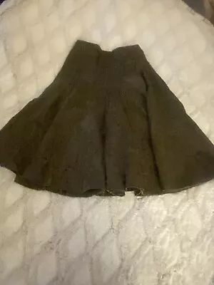 CAbi Skirt Womens 2 Brown Pleated Flare Boho 100% Cotton A Line Style 956 • $24.88