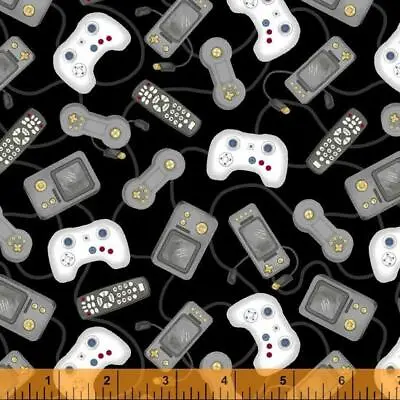 Video Game Fabric BTY Game Controllers B08W9JR8JG Cotton TheFabricEdge • $14.99