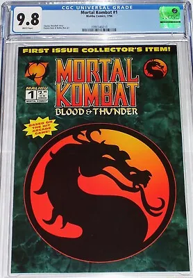 Mortal Kombat #1 CGC 9.8 July 1994 Based On The Hit Arcade Game • $157.99