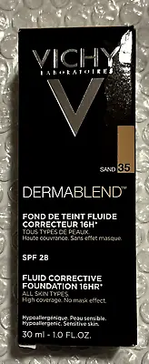 Vichy Dermablend Fluid Corrective Foundation 16h #35 Sand SPF 28 New Packaging • $35.99