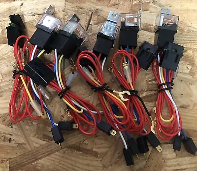 12v Harness With 80a Relay And 30a Inline Fuse. Lot Of 5 • $26.99