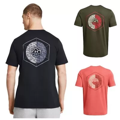 Under Armour 1382909 Men's UA Outdoor Cube Tee Graphic Logo Short Sleeve T-Shirt • $26.99