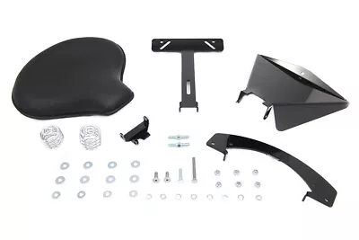 HARLEY Black Leather Solo Seat With Mount Kit Fits 2004-2006 XL • $402.28