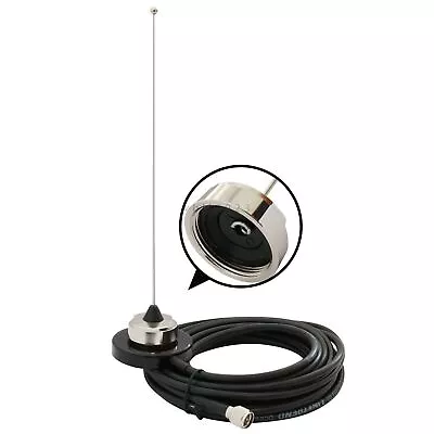 NMO Magnetic Mount With RG-58 Cable VHF 155-174MHz Antenna Kit For Mobile Radio • $23.99