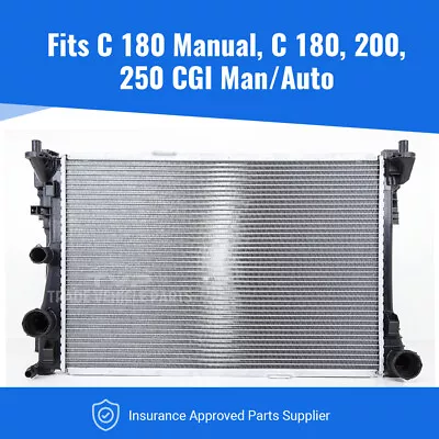 Mercedes C-Class W204 Radiator 2007-2014 C 180 200 250 Cgi Man/Auto W/Wo Ac New • £148.21