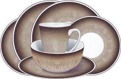 £39.95 • Buy 16Pc Melamine Picnic Dinner Set Outdoor Dining Plates Bowls Cups Picnic Crockery