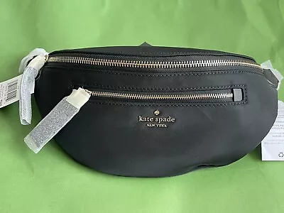 New Kate Spade Chelsea  Nylon Belt Bag Fanny Pack Black • £106.16