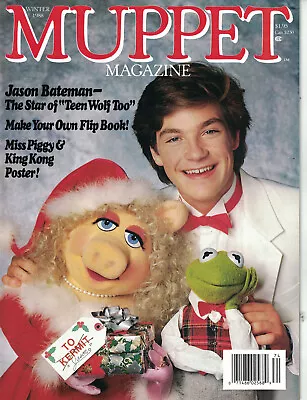 MUPPET Magazine Winter 1988 Jim Henson Jason Bateman Miss Piggy/King Kong Poster • $24.95