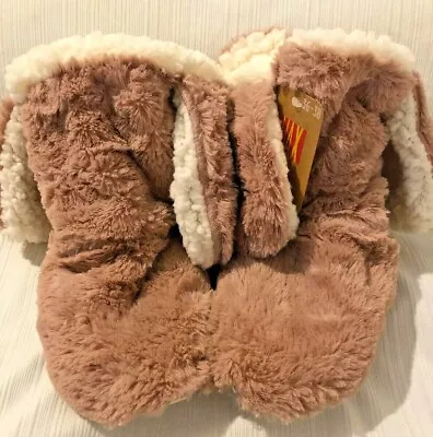 Pink Winter SLIPPER Socks~With Ears Cozy Fleece Lined~Sz 36-38 FREE GLOBAL! • $30.95